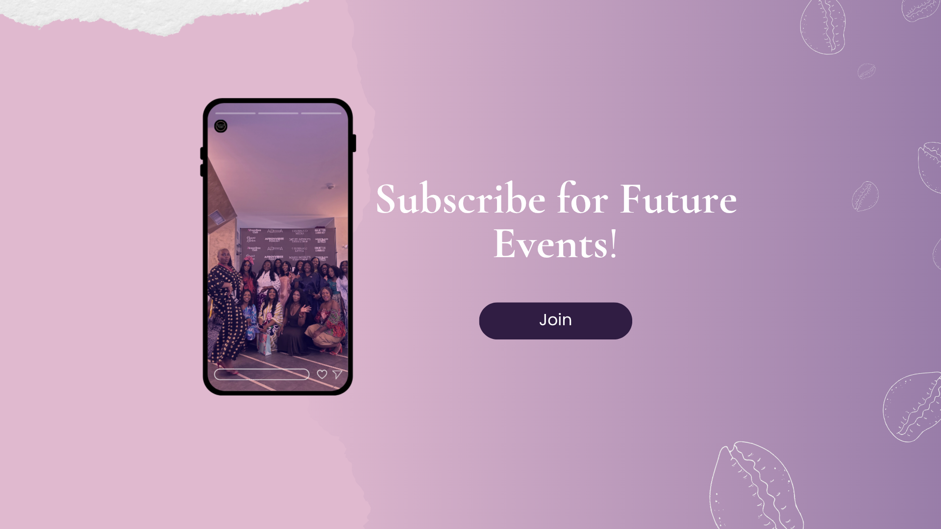 Subscribe for Future Events